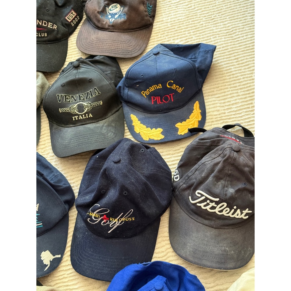 Mixed Hat Lot 20pc Nike Titleist BMW Under Armour TaylorMade Visors Beanie Caps - Picture 4 of 12